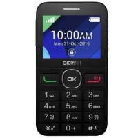Alcatel 2008 Black + Silver 2.4" 2G Unlocked & SIM Free