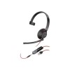 Poly Blackwire C5210 Series Double Sided On-ear USB with Microphone Headset