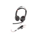 207586-201 Poly Blackwire C5220 Series Double Sided On-ear USB with Microphone Headset
