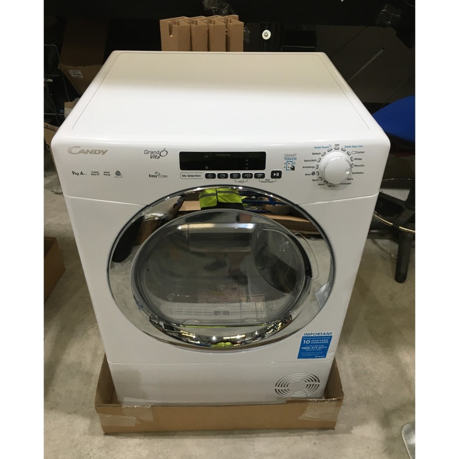 Refurbished Candy GVSH9A2DCE Freestanding Heat Pump 9KG Tumble Dryer
