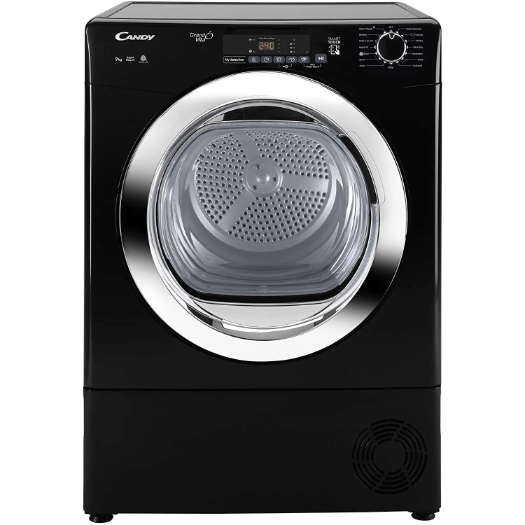Refurbished Candy GVS C9DCGB Smart Freestanding Condenser 9KG Tumble Dryer Black
