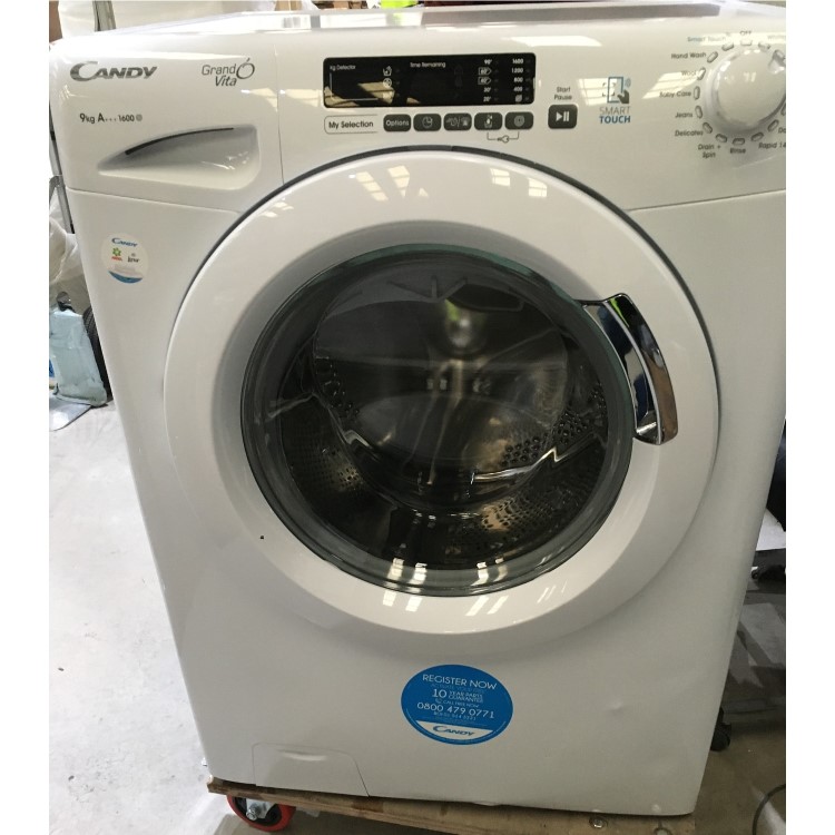 Refurbished Candy GVS 169D3/1-80 Freestanding 9KG 1600 Spin Washing Machine