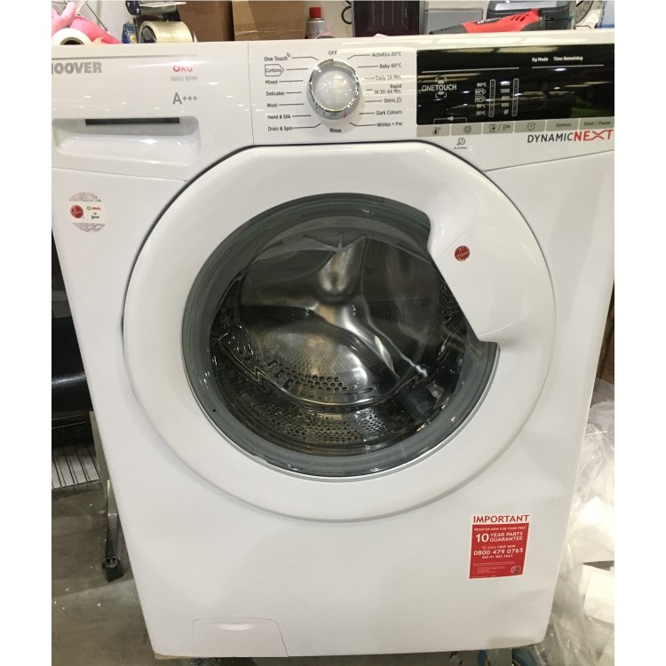 Refurbished Hoover DXOA 68LW3/1-80 Freestanding 8KG 1600 Spin Washing Machine