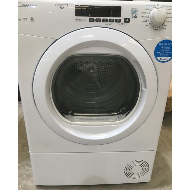 Refurbished Candy GVS C9DG-80 9KG Sensor Dry Condenser Tumble Dryer - White