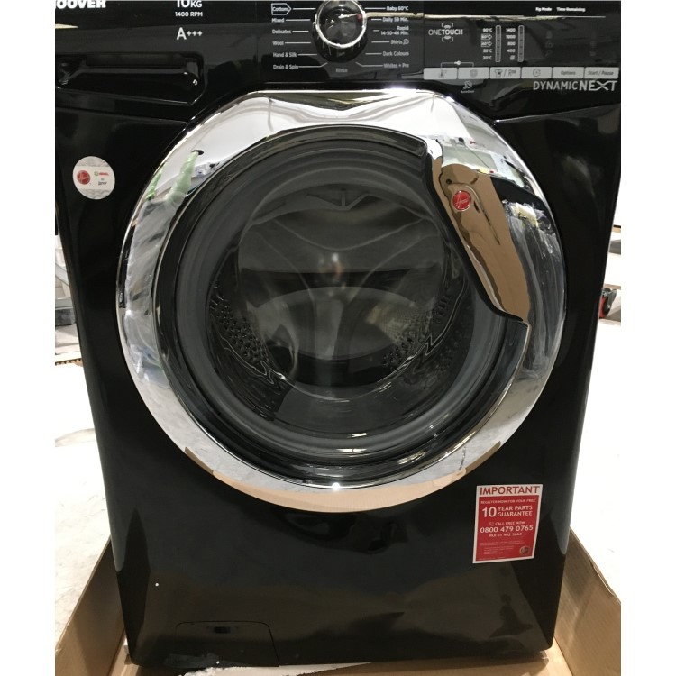 Refurbished Grade A2 - Hoover Dynamic Next  DXOA 410C3B/1-80 Freestanding 10kg 1400 Spin Washing Machine - Black