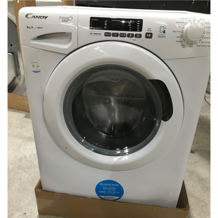 Refurbished Candy GVS 148D3 Smart Freestanding 8KG 1400 Spin Washing Machine White