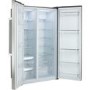 Refurbished Hoover HSBSF 178XK Freestanding 568 Litre American Fridge Freezer Stainless Steel