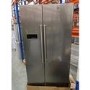 Refurbished Hoover HSBSF 178XK Freestanding 568 Litre American Fridge Freezer Stainless Steel