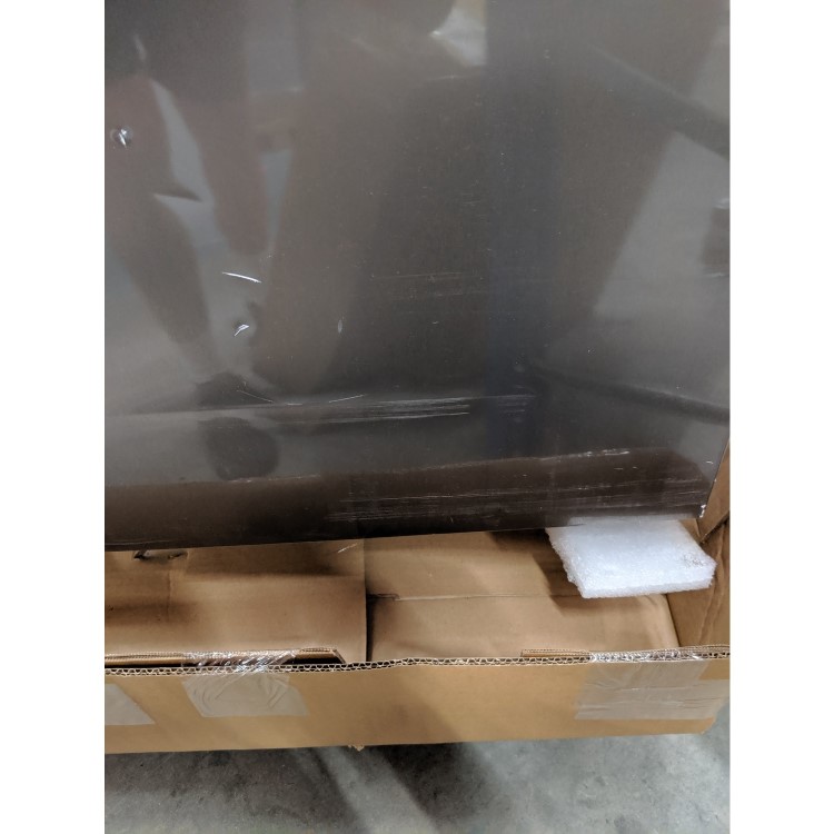 Refurbished Hoover HSBSF 178XK Freestanding 568 Litre American Fridge Freezer Stainless Steel