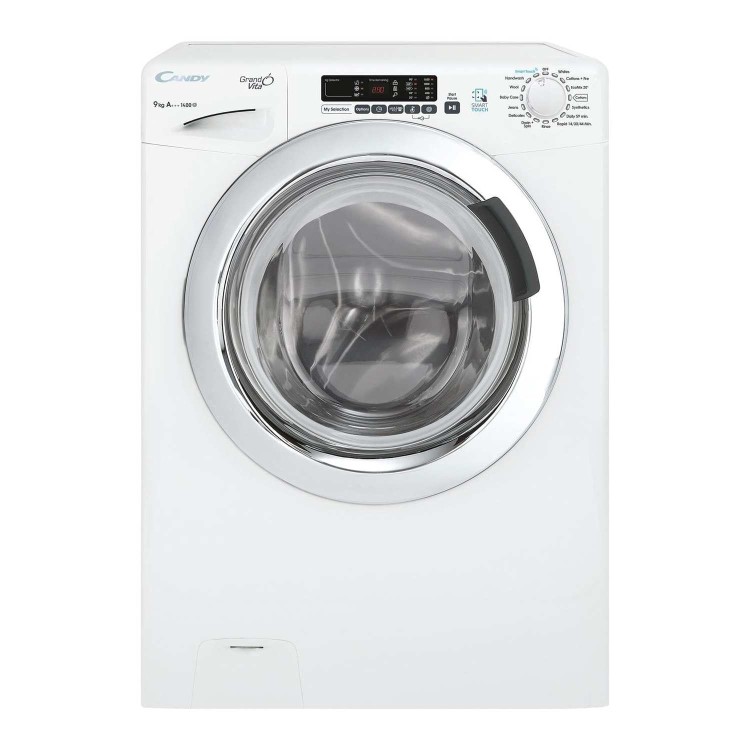 Refurbished Candy Grand'O Vita GVS149DC3 Smart Freestanding 9KG 1400 Spin Washing Machine White
