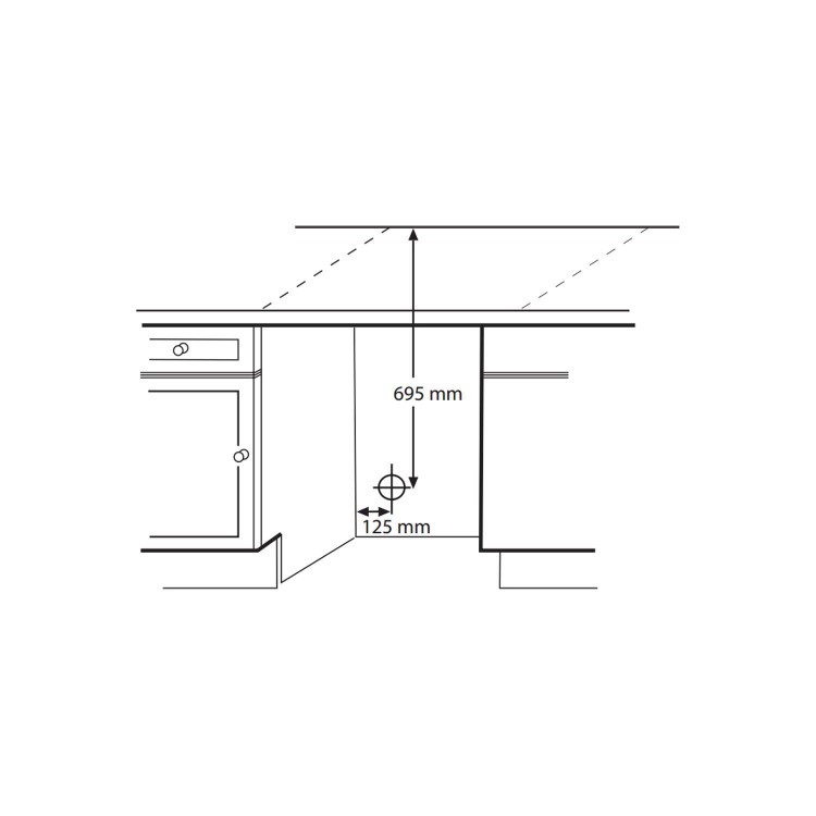 CDA CI921 7kg Integrated Vented Tumble Dryer - White