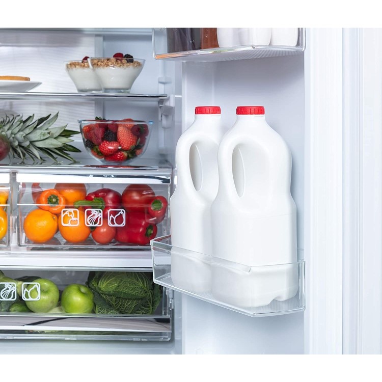Refurbished Hoover HFDN180UK Freestanding 422 Litre 65/35 American Fridge Freezer