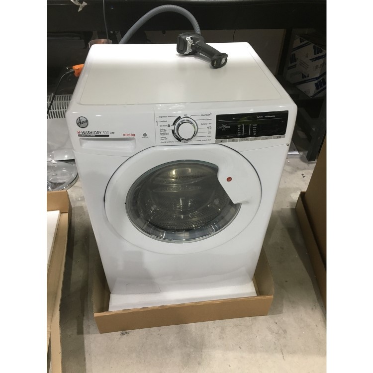 Refurbished Hoover H-Wash 300 H3D 4106TE Smart Freestanding 10/6KG 1400 Spin Washer Dryer White