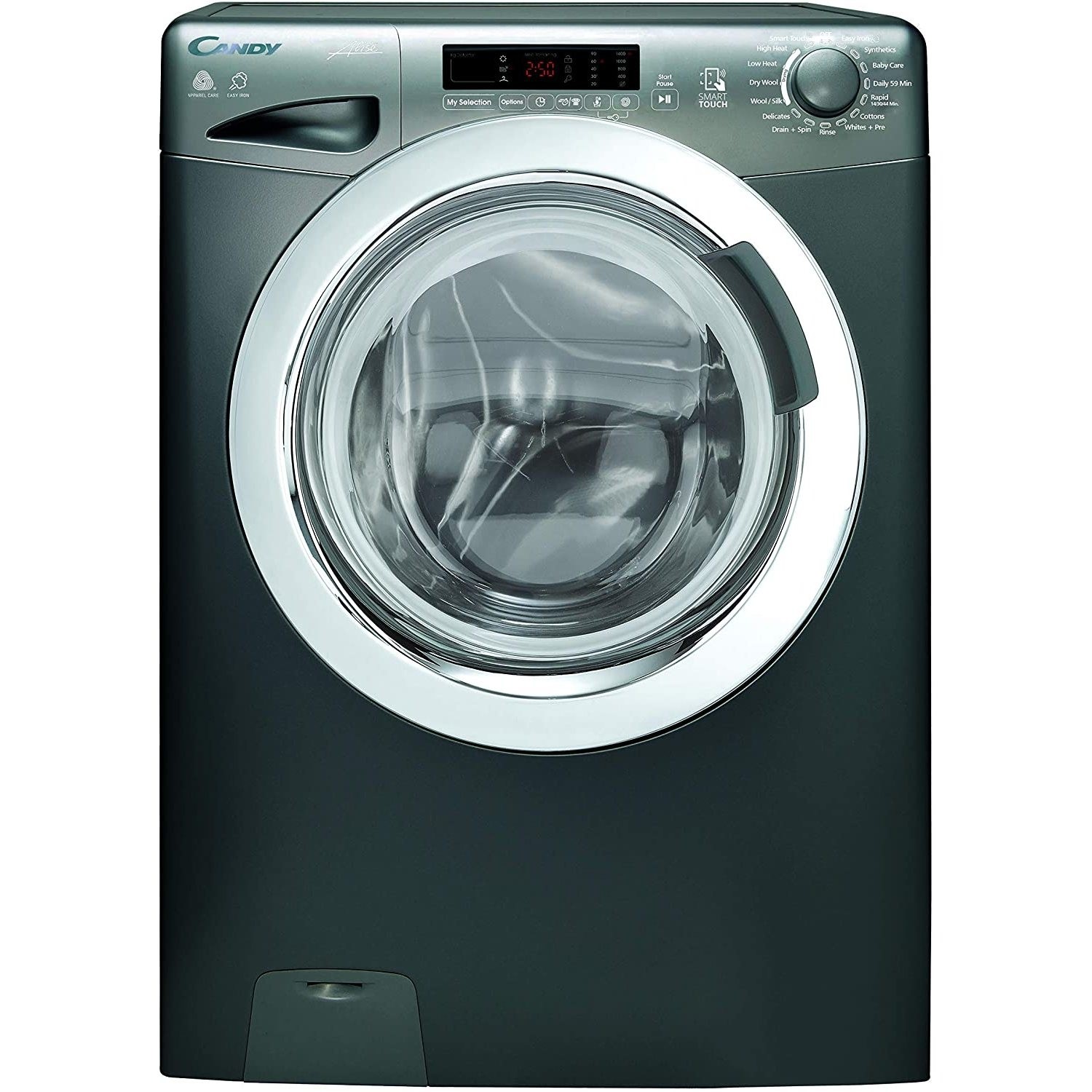 Candy GVSW485DCR 8KG / 5KG 1400 Spin Washer Dryer - Graphite