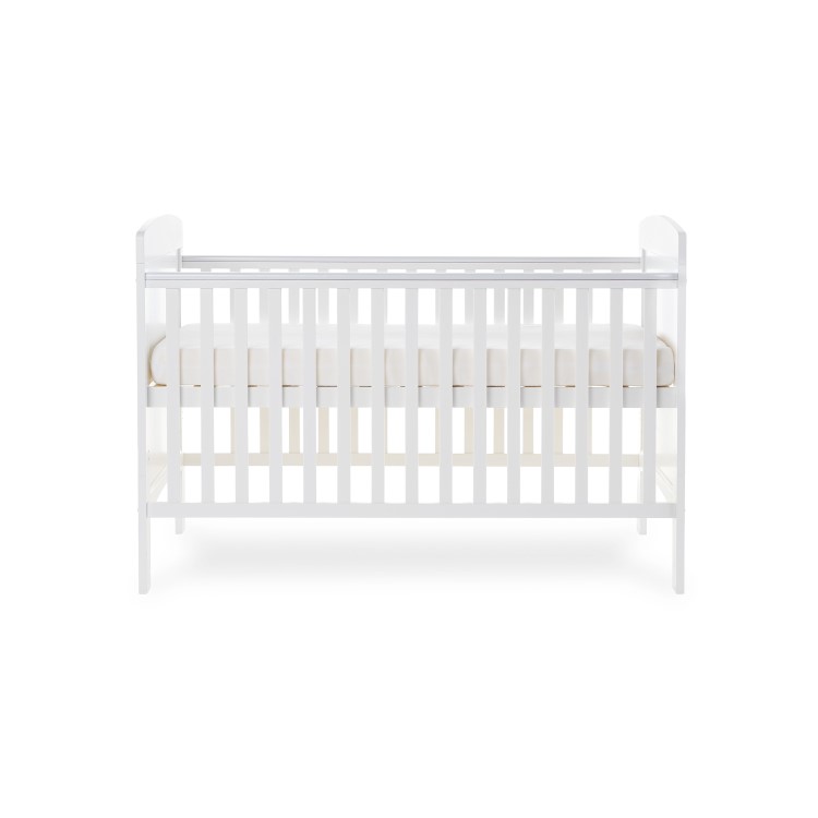 Grace White Wooden Toddler Bed - Obaby