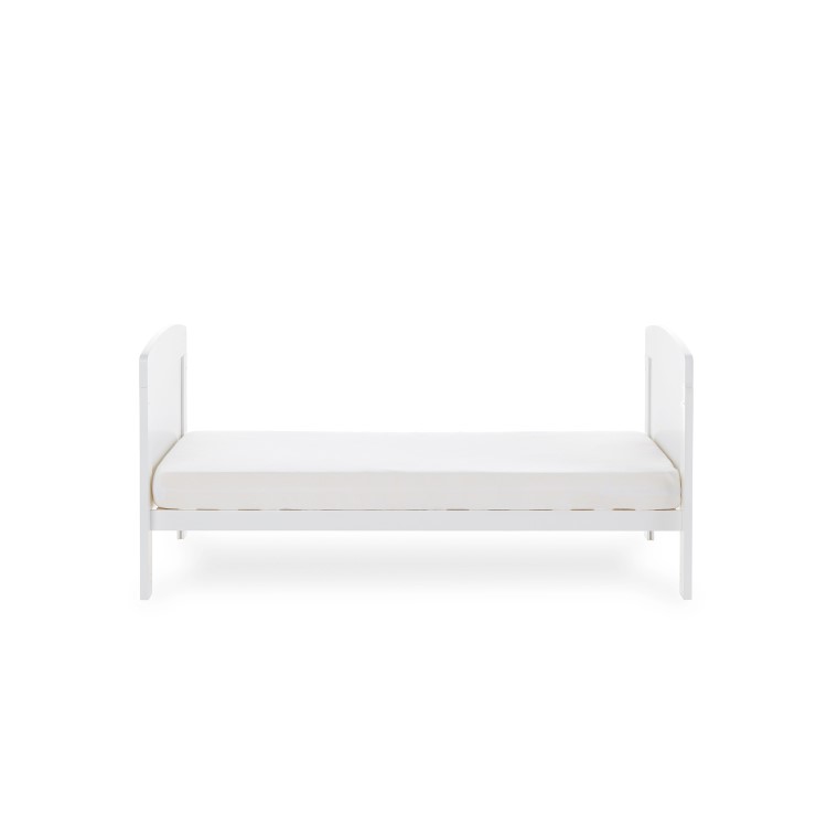 Grace White Wooden Toddler Bed - Obaby