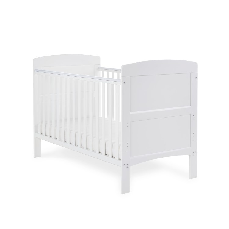 Grace White Wooden Toddler Bed - Obaby