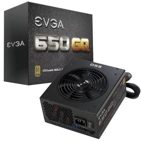 Box Opened EVGA GQ 650W 80 Plus Gold Hybrid Modular Power Supply