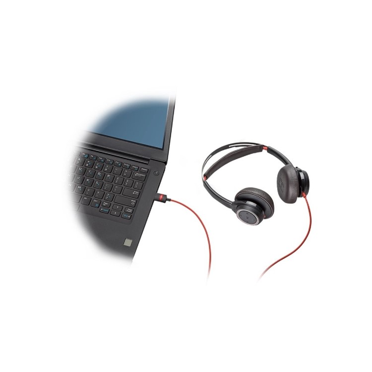 Poly Blackwire 7225 Double Sided On-ear Stereo USB with Microphone Headset