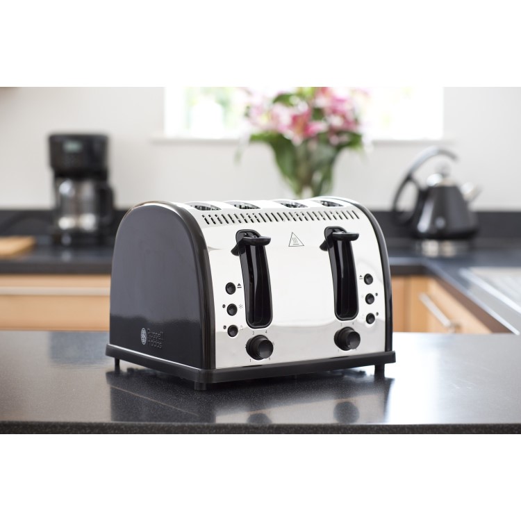 Russell Hobbs 21303 Legacy 4 Slice Toaster - Black