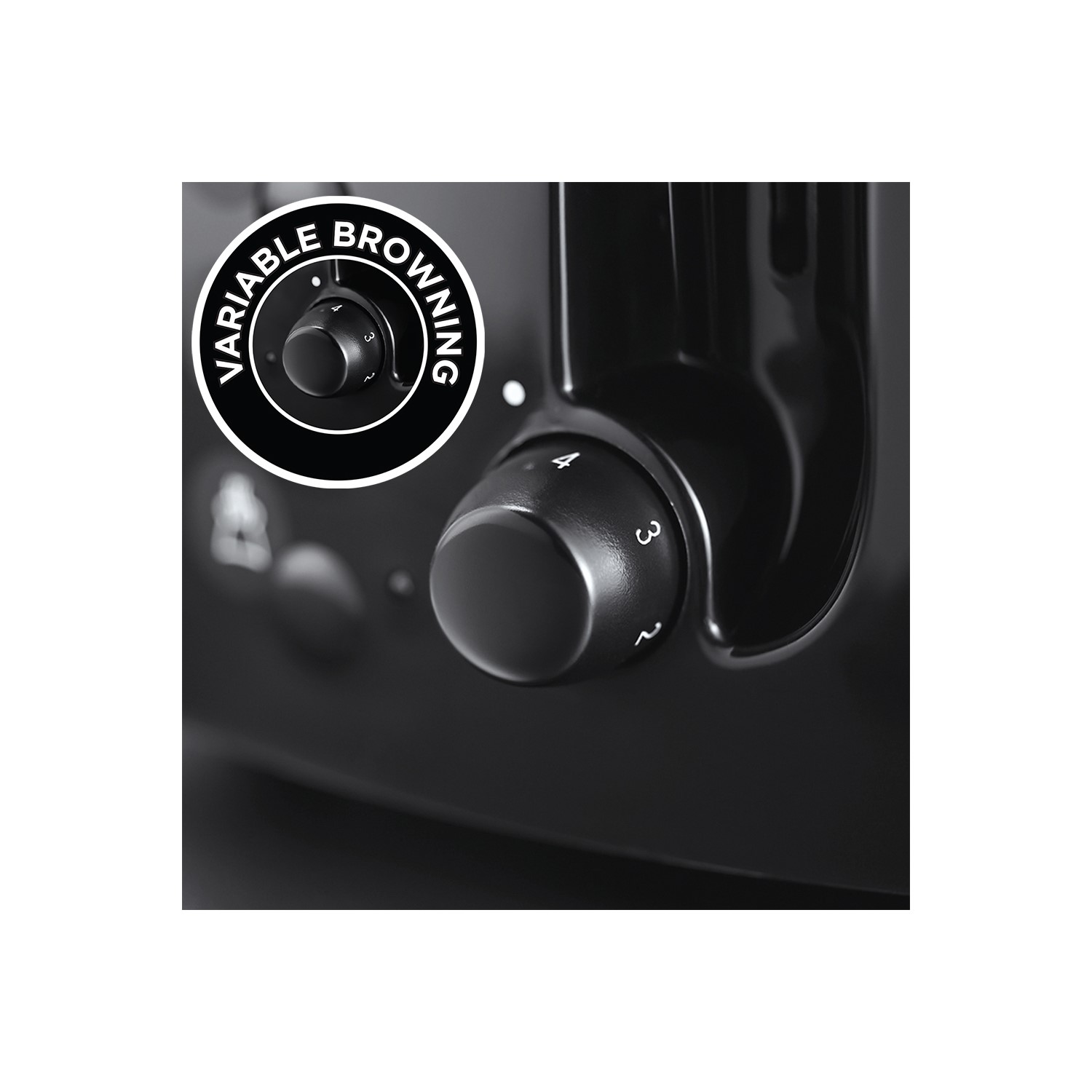 Russell Hobbs 21651 Textures 4 Slice Toaster Black BuyItDirect.ie