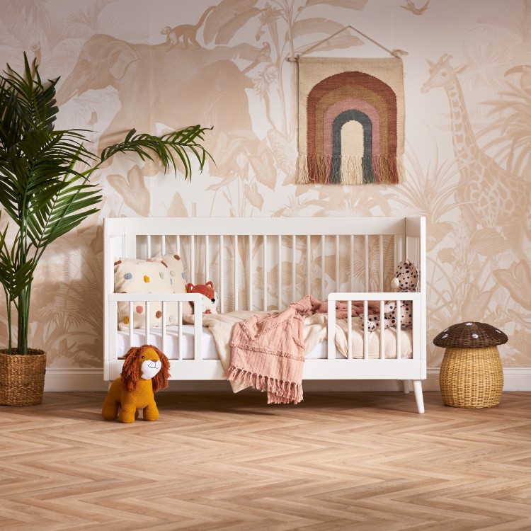 Maya Toddler Bed in Nordic White - Obaby