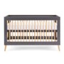 Maya Grey and Wood Convertible Toddler Bed - Obaby