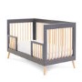 Maya Grey and Wood Convertible Toddler Bed - Obaby