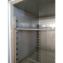 Refurbished Hamoki GN1410BT Double Door Stainless Steel Freezer -  1375ltr Gross Capacity - GN2/1 - Ventilated Cooling - Fitted Castors