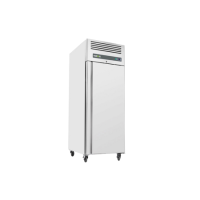 Hamoki GN600TN Single Door Stainless Steel Upright Refrigerator 415ltr Fitted Castors