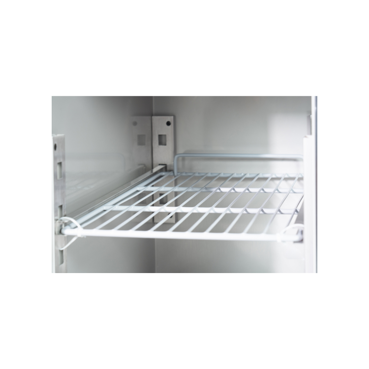 Refurbished Hamoki S901 2 Door Saladette Prep Counter Fridge 215 Ltr Solid Top