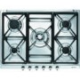 Smeg Classic 70cm Gas Hob with Cast Iron Pan Stands -  Stainless Steel