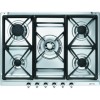 Smeg Classic 70cm Gas Hob with Cast Iron Pan Stands -  Stainless Steel