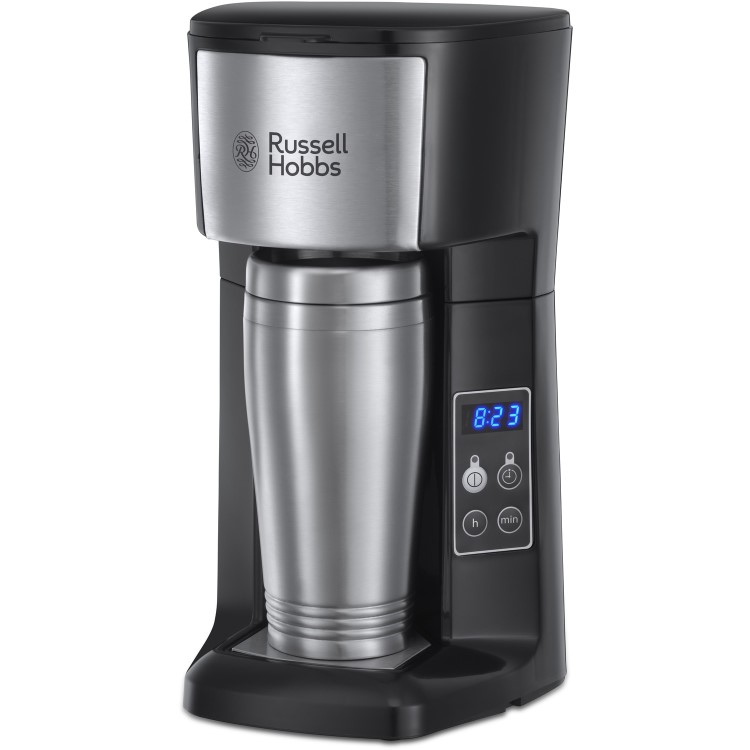Russell Hobbs 22630 Brew & Go Coffee Machine - Silver & Black