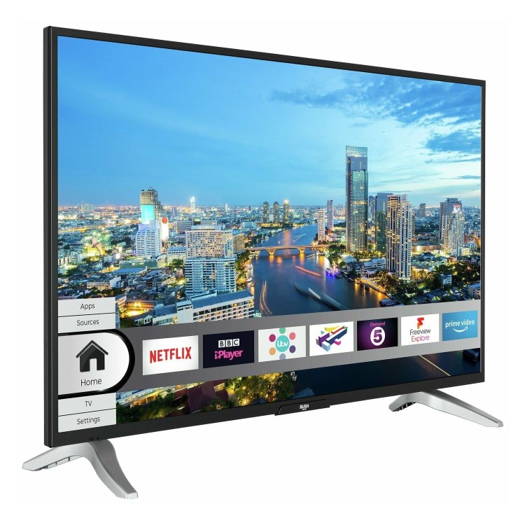 Refurbished Bush 43" 4K Ultra HD with HDR LED Freeview Play Smart TV without Stand