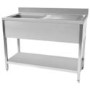 Refurbished STSK-126R Hamoki 1200mm Wide Single Bowl Stainless Steel Sink Right Hand Drainer 600mm Deep