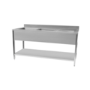 STSK-166R Hamoki 1600mm Wide Double Bowl Stainless Steel Sink With Right Hand Drainer 600mm Deep