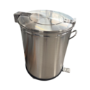 Refurbished Hamoki CGB-100 Commercial Round Waste Bin 100ltr Capacity with Foot Operated Pedal and 2 x Castors