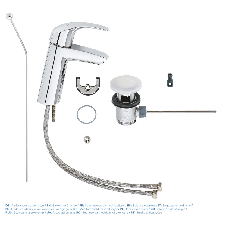 Grohe Eurosmart Basin Mixer Tap with Waste