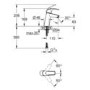 GRADE A1 - Grohe Eurosmart Basin Mixer Tap - 23324001