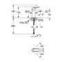 Grohe BauEdge Mono Basin Mixer Tap - Chrome