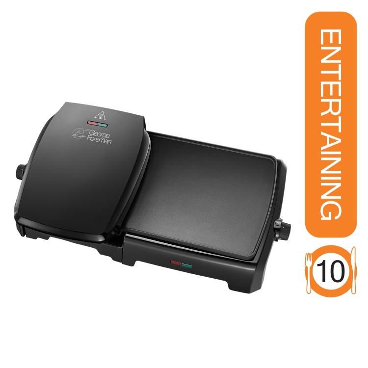 George Foreman 23450 Variable Temperature Large Grill & Griddle - Black