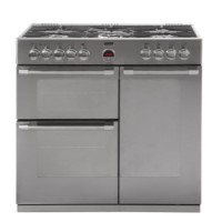 Stoves Sterling 900DFT 90cm Dual Fuel Range Cooker - Stainless Steel