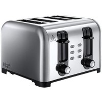 Russell Hobbs 23540RH Henley 4 Slice Wide Slot Toaster - Stainless Steel
