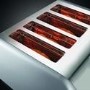 Russell Hobbs 23540RH Henley 4 Slice Wide Slot Toaster - Stainless Steel