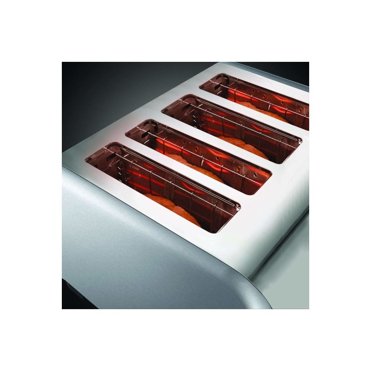 Russell Hobbs 23540RH Henley 4 Slice Wide Slot Toaster - Stainless Steel