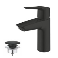 Grohe Start SilkMove EnergySaving Cloakroom Mono Basin Mixer Tap with Waste - Matt Black Grohe Start SilkMove EnergySaving Cloakroom Mono Basin Mixer Tap with Waste - Matt Black