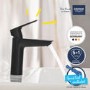 Grohe Start SilkMove EnergySaving Mono Basin Mixer Tap with Waste - Matt Black
