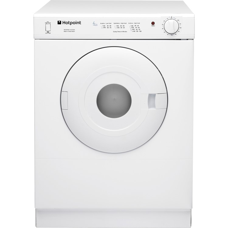Refurbished Hotpoint V4D01P Compact Freestanding Vented 4KG Tumble Dryer White