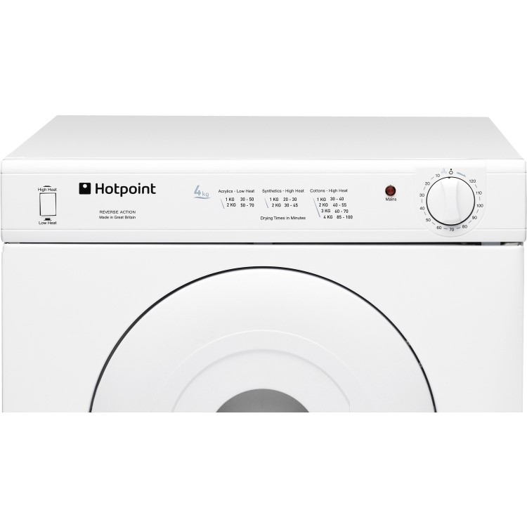 Refurbished Hotpoint V4D01P Compact Freestanding Vented 4KG Tumble Dryer White